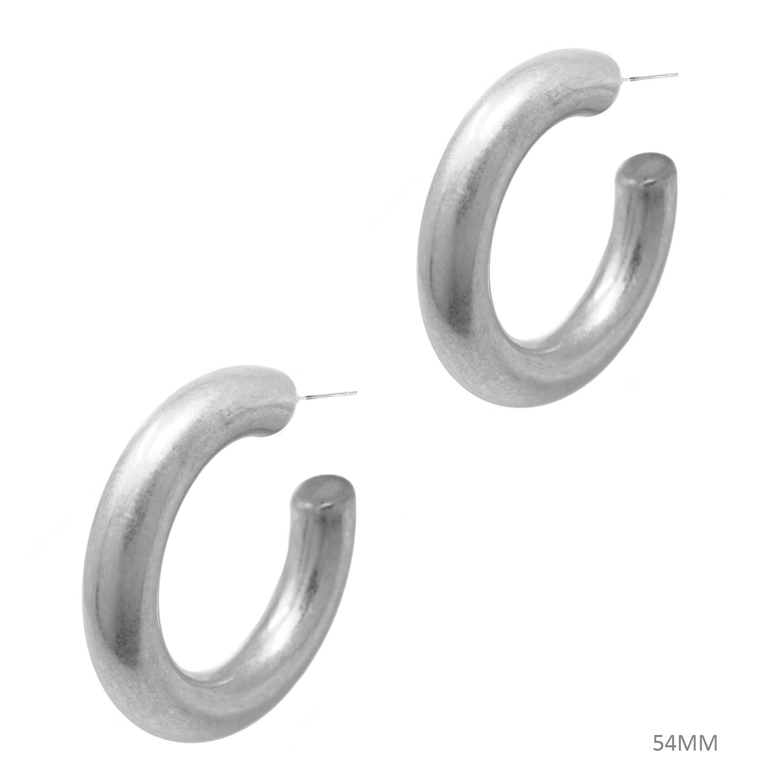 Smooth Round Hoop Earrings