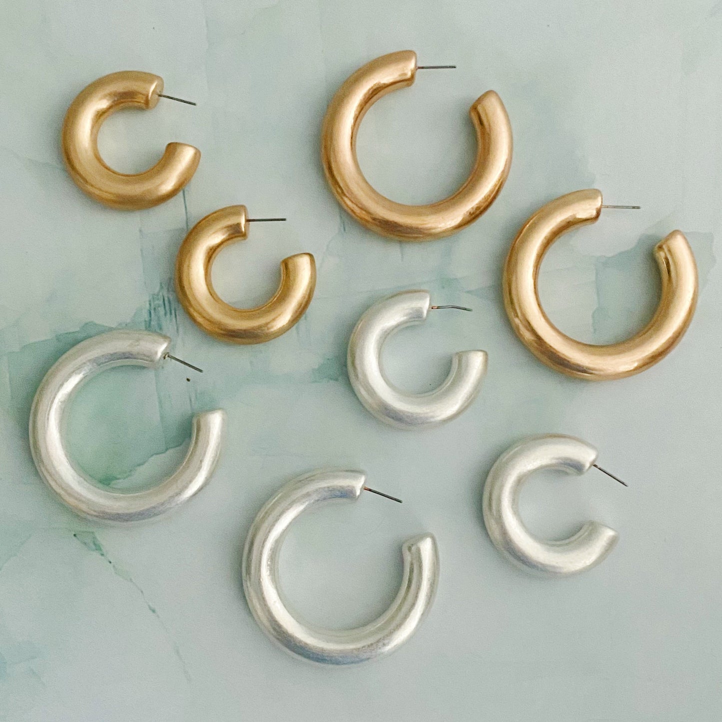 Smooth Round Hoop Earrings