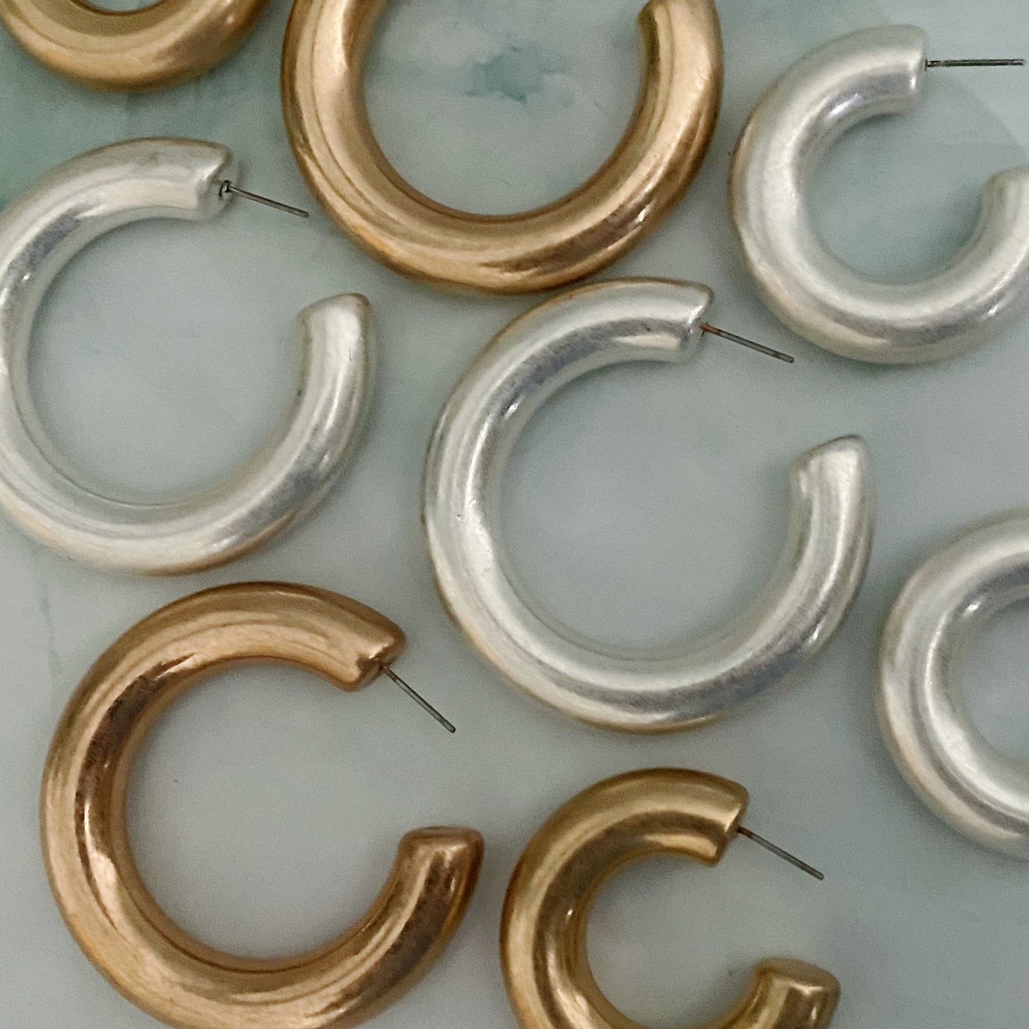 Smooth Round Hoop Earrings