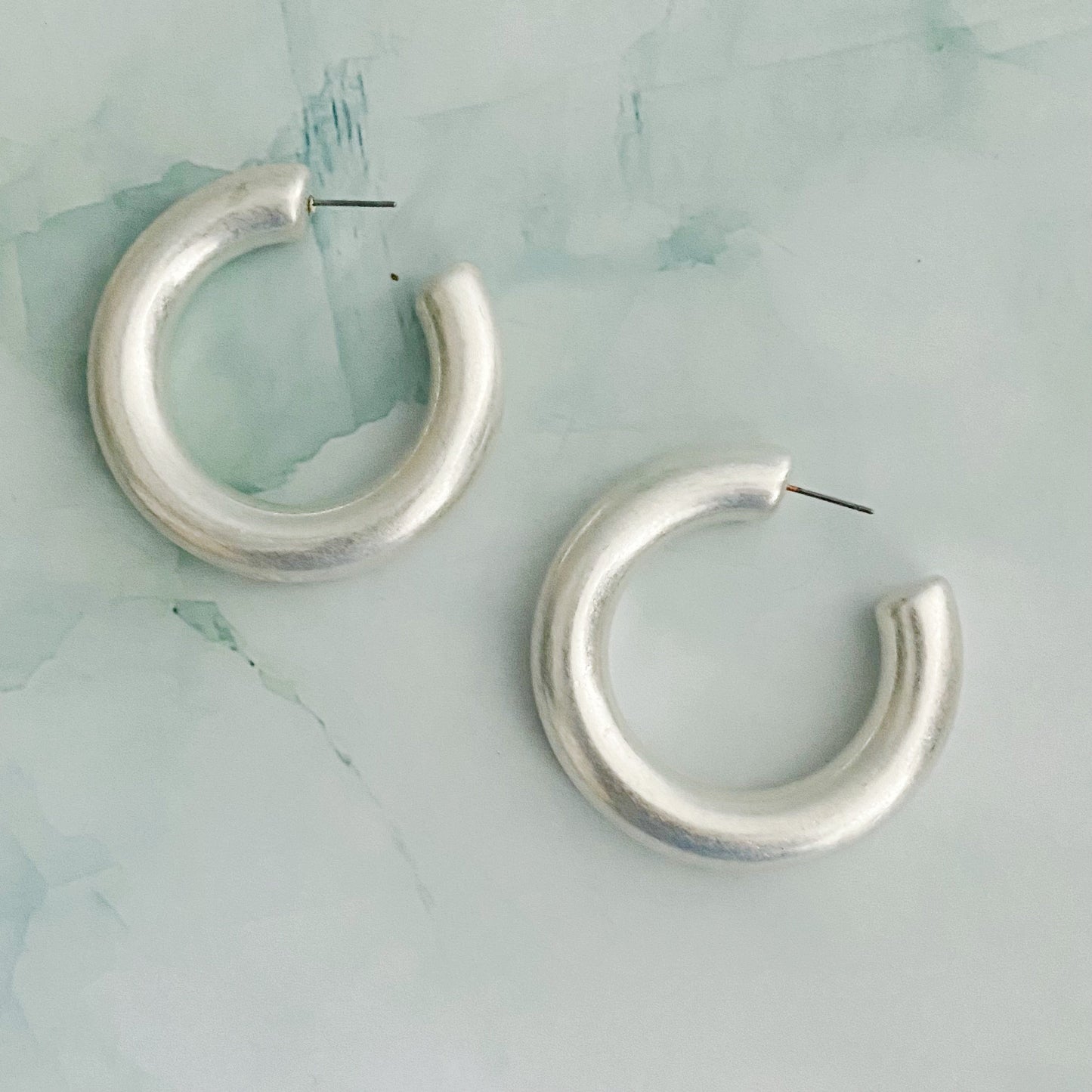 Smooth Round Hoop Earrings