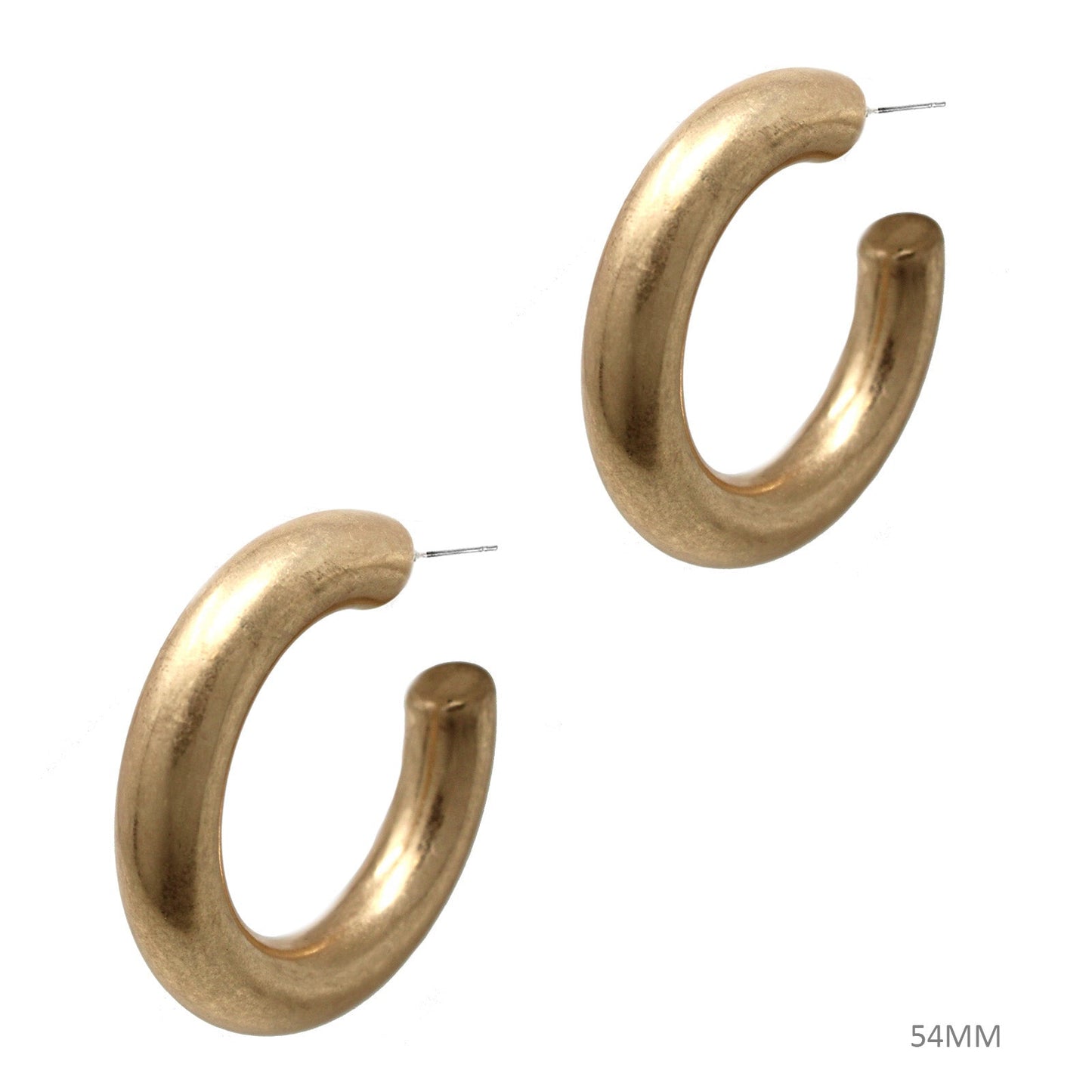 Smooth Round Hoop Earrings